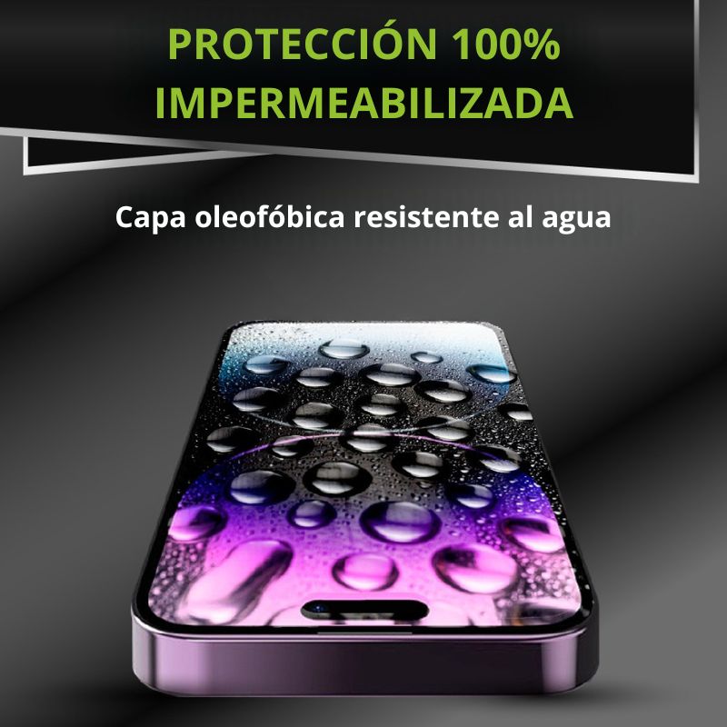 Kevlar Pro™ | Vidrio Templado Iphone con Colocador preciso para tu modelo
