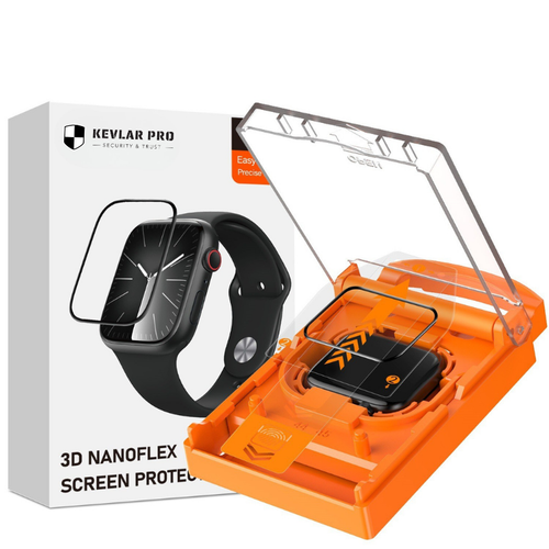 Kevlar Pro™ | Vidrio Templado AppleWatch con Colocador preciso para tu modelo