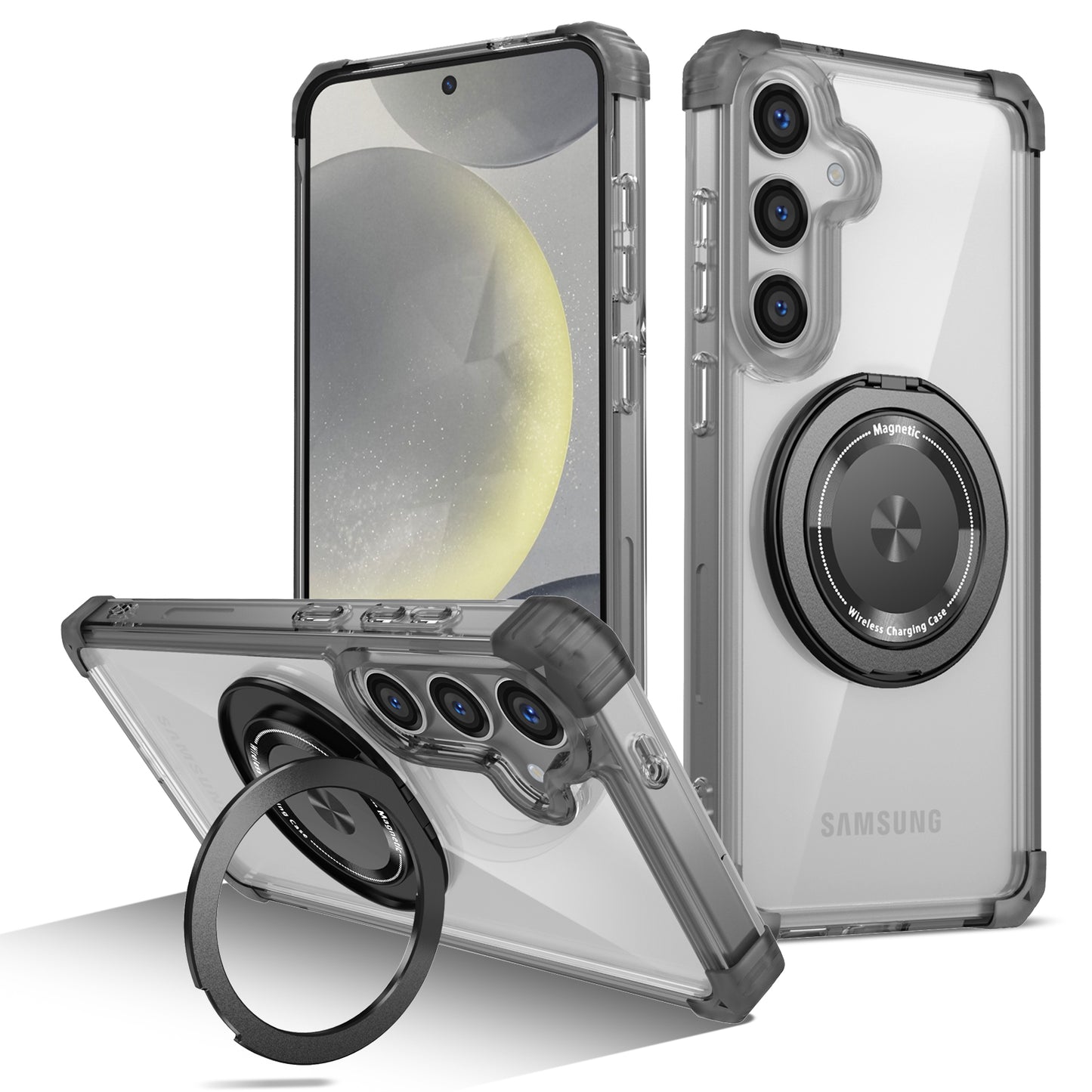 Kevlar Pro™ | Funda Magsafe para Samsung con Anillo Rotativo 360°
