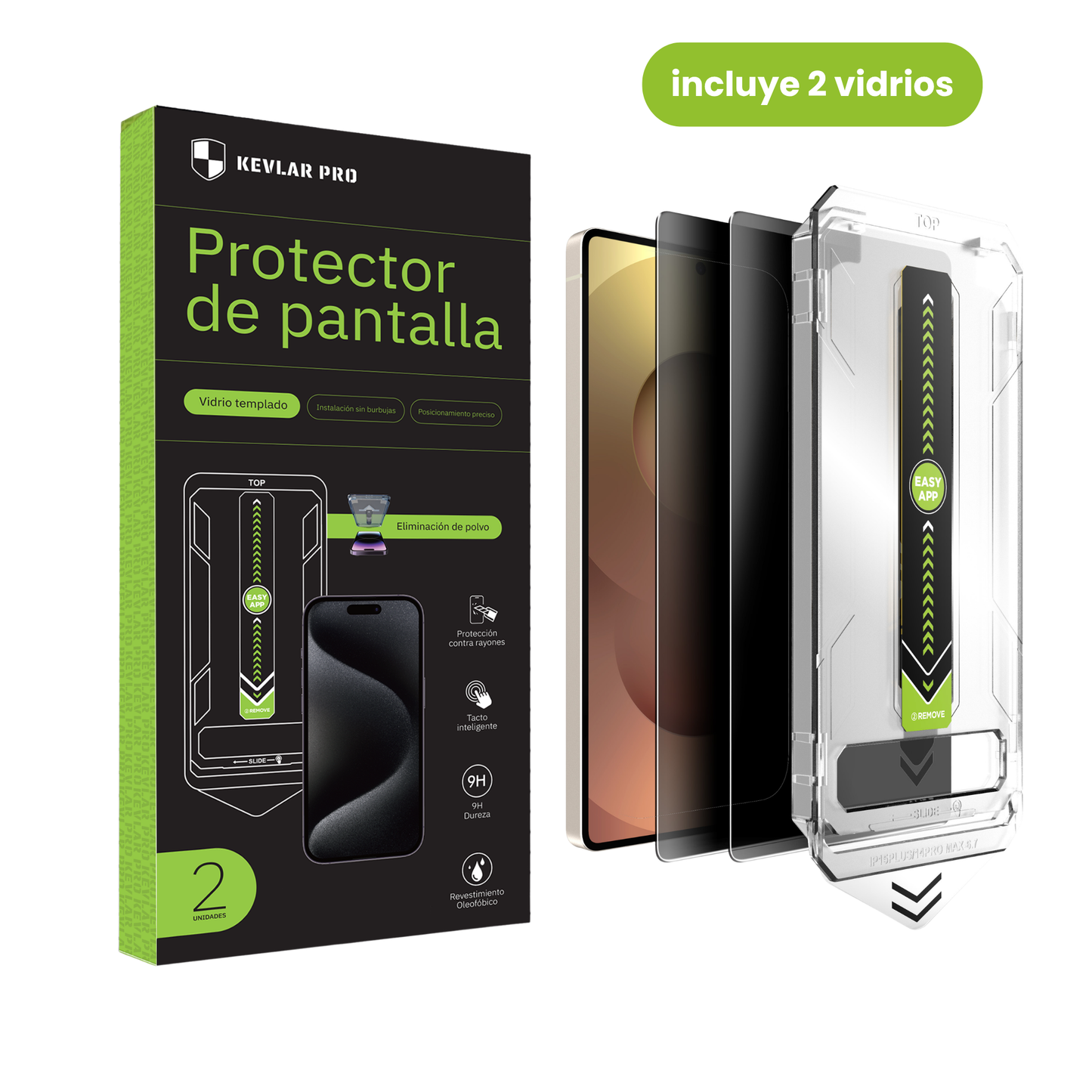 Kevlar Pro™ | Vidrio Templado Samsung - 2 pcs