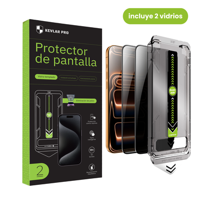 Kevlar Pro™ | Vidrio Templado Iphone - 2 pcs